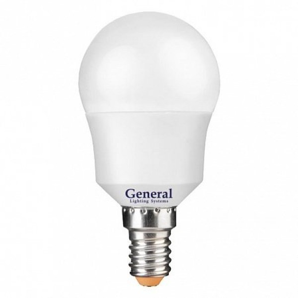 Светодиодная лампа General Е14, G45, 15Вт, 4500К