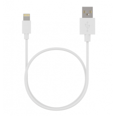 Кабель Maxvi MC-03 USB-Lightning 2А, 1м, белый